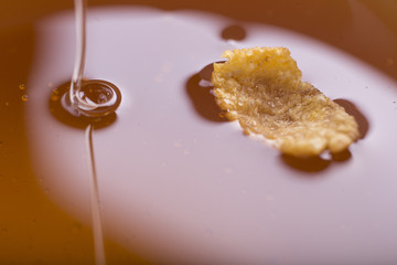 Honey dripping