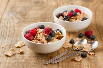 Granola or muesli with fresh berries
