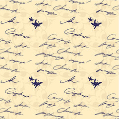 Seamless abstract text pattern