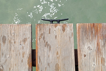 wooden walkway detail
