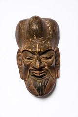 Maske aus Holz, Ozeanien, frontal