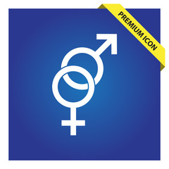 Sex, gender icon for web and mobile