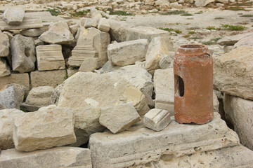 The ruins of the ancient city of Amathus in Cyprus