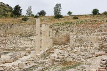 The ruins of the ancient city of Amathus in Cyprus