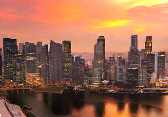 Obraz premium Singapore skyline