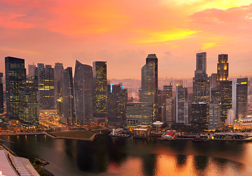 Singapore  skyline