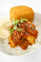 chicken curry meal