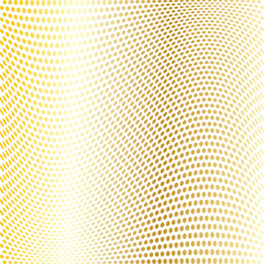 gold warped dot pattern