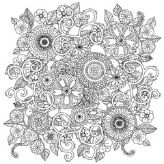 Pattern for coloring book. 
