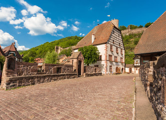 Fototapeta na wymiar idyllic Wine Village of Kaysersberg in Alsace