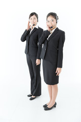 コールセンターの女性