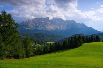 Fototapeta na wymiar Latemar - Latemar mountains in Italy