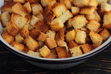 small pieces of crackers