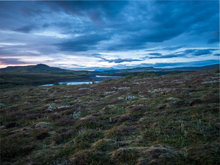 Fototapeta na wymiar Sunset on a mountain in Iceland - 5