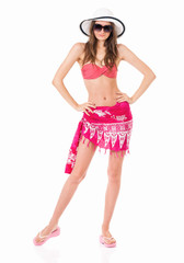 Young woman posing in bikini