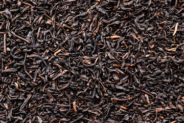 Black tea close up background