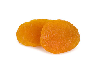 dried apricot isolated on white