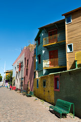 Fototapeta na wymiar La Boca, colorful neighborhood, Buenos Aires Argentine
