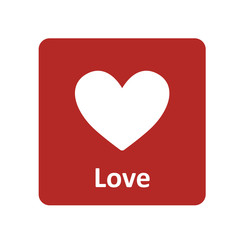 Love icon for web and UI