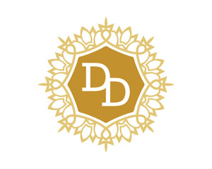 DD initial royal letter logo