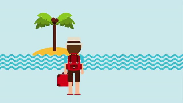 Travel vacation design, Video Animation