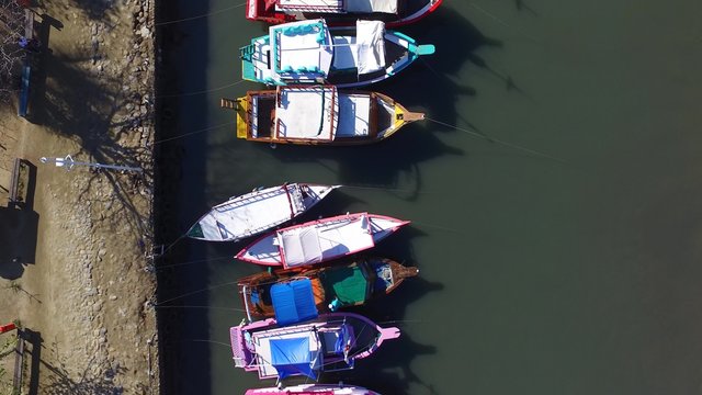 Aerial view antique architecture and street in the city of Paraty - Rio de Janeiro - Brazil