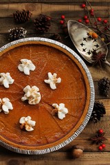 Pumpkin Pie fall  dessert for thanksgiving