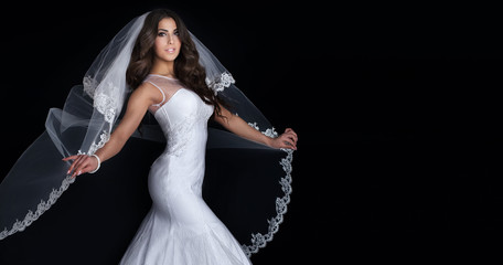 Beautiful bride posing.