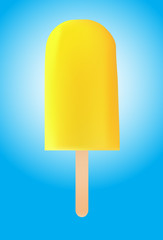 icecream-popsicles- fruity  isolated on white background