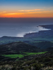 Ponta Delgada at sunset
