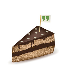 Obraz premium Quotation Marks Cake