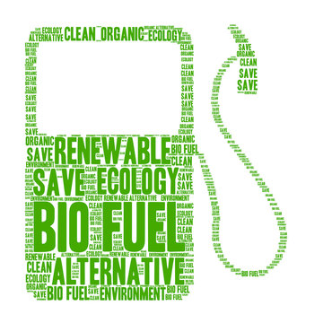 Bio fuel word cloud concept