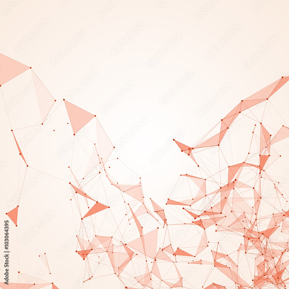 Poster abstract background with dotted grid