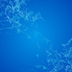 Abstract background with dotted grid