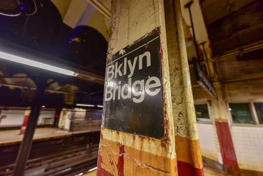 Brooklyn Bridge Subway Station - New York City