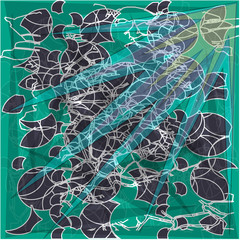 rays pierce the pieces abstract wallpaper