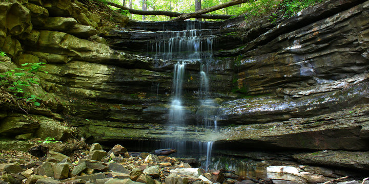 Monte Sano State Park Waterfall Landscape in  Alabama