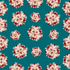 classic flowers pattern