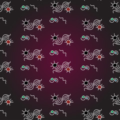 color tribal pattern