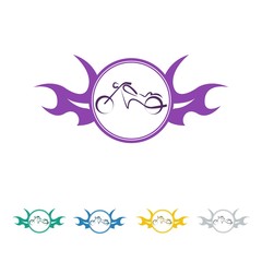 Naklejka premium moto logo icon Vector