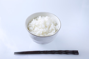 ごはん　白背景