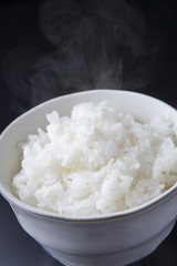 ごはん　黒背景