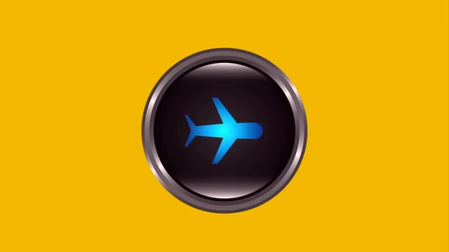 Airplane icon design, Video Animation