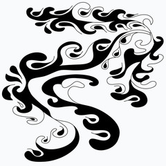 abstract vector illustration of a classic style on a white background