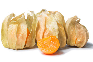 cape gooseberry isolate on white
