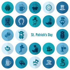Saint Patricks Day Icon Set