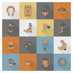 Saint Patricks Day Icon Set
