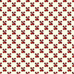 red flowers on a light background seamless pattern vector illustration