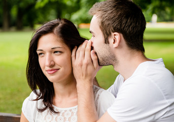 Fototapeta premium Tell me secret - whisper