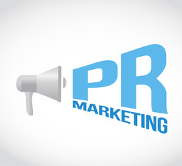 pr marketing megaphone message concept